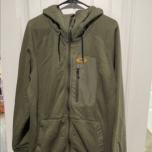 Oakley Forest Green Zip-Up Jacket